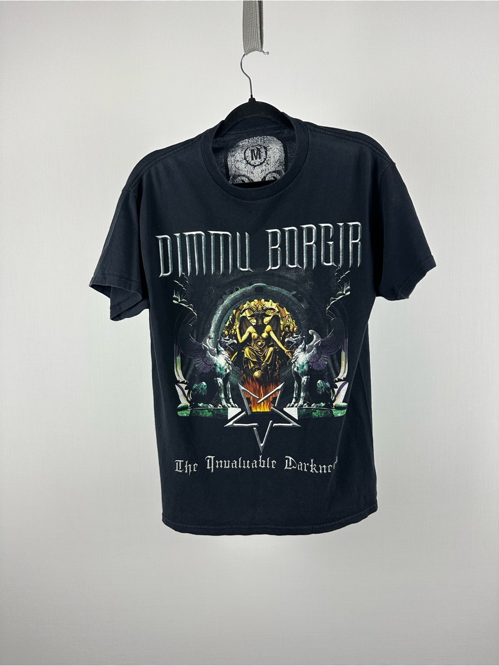 Dimmu Borgir The Invaluable Darkness Tour Band T-Shirt Mens M Black 2008 USA